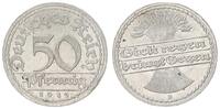Deutschland / Weimar / Inflationszeit 50 Pfennig Kaiserreich 50 Pfennig J.301 1919 D Seltenes Jahr/ Mzz., vz.-st -