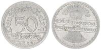 Deutschland / Weimar / Inflationszeit 50 Pfennig Kaiserreich 50 Pfennig J.301 1919 D Seltenes Jahr/ Mzz., vz -