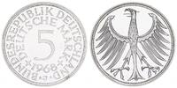 Deutschland 5 DM 5 DM J.387 Silber Kursmünze 1968 J PP -