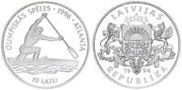 Lettland 10 Latu Lettland 10 Latu Olympische Spiele Atlanta 1996 Einer-Kanadier -