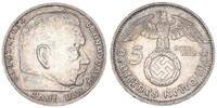 3. Reich 5 Mark Hindenburg mit HK 3. Reich 5 Mark Hindenburg 1936 E -