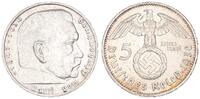 3. Reich 5 Mark Hindenburg mit HK 3. Reich 5 Mark Hindenburg 1936 G -