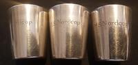 Deutschland Becher 3 versilberte Becher M.S. Nordcap Hertseller WMF -