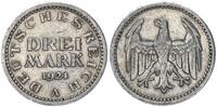 Weimarer Republik - Deutschland 3 Mark Weimar 3 Mark 1924 A (2) -