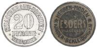 Deutschland/Dresden, Sachsen 20 Pfennig-Marke Straßenbahn Dresden, Rückseite Werbung: Herren Moden Esders, 20 Pfennig -