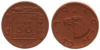 Kaiserreich / Probe 50 Pfennig Probe Probe für ein 50 Pfennig Kaiserreich Einführung der Porzellanwährung -