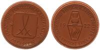 Deutschland Porzellanmedaille Deutsche Erden Meissen Porzellan Medaille Jahresschau Deutscher Arbeit Dresden 1922 -
