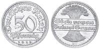 Deutschland / Weimar / Inflationszeit 50 Pfennig Kaiserreich 50 Pfennig J.301 1919 D Seltenes Jahr/ Mzz., -