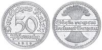 Deutschland / Weimar / Inflationszeit 50 Pfennig Kaiserreich 50 Pfennig J.301 1919 D Seltenes Jahr/ Mzz., -
