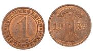 Deutschland / Weimar 1 Pfennig Weimar 1 Reichspfennig 1934 A -