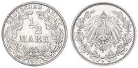 Kaiserreich Deutschland 1/2 Mark Deutsches Kaiserreich, 1/2 Mark Silber 1907 D * -