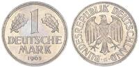 Deutschland 1 Mark BRD 1 Mark 1963 G Fehlprägung ohne Randschrift,sehr selten -