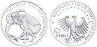 Deutschland 10 Euro Probe oder Rondenverwechslung Probe oder Rondenverwechslung 10 Euro Eulenspiegel in Silber 2011 D (4) -