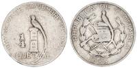 Guatemala 1/4 Quetzal Guatemala 1/4 Quetzal 1925, Silber -