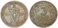 Weimarer Republik - Deutschland 3 Mark Weimar 3 Mark 1925 A Rheinlande -