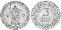 Weimarer Republik - Deutschland 3 Mark Weimar 3 Mark 1925 A Rheinlande -