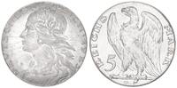 Deutschland /Weimar/ Probeprägung 5 Mark Probe 1925 D dünner Schrötling Weimar 5 Mark 1925D Motivprobe in Silber, VS und RS neues Design -