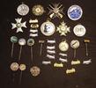 BRD Konvolut Pins, Medaille eines Schützen/Jägers 33 Teile -