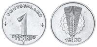 Deutschland / DDR 1 Pfennig Alu DDR 1 Pfennig 1950 E -