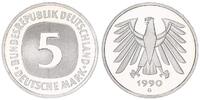 Deutschland / Bundesrepublik 5 Mark 5 DM Kursmünze 1990G TOP-Erhaltung ! Polierte Platte (PP, Proof) -