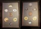 Japan KMS 6x Münzen 500, 10, 50, 10, 5, 1 Yen und 1x Medaille -