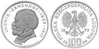 Polen 100 Zloty 100 Zloty 1979 Ludwik Zamenhof Silber -
