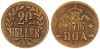 Kolonien Deutsch-Ostafrika 20 Heller, Gegenstempel Mosambik Deutsch-Ostafrika 20 Heller J.727b Gegenstempel M -
