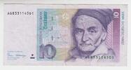 Deutschland - BRD 10 DM - 10 Deutsche Mark Banknote Carl Friedrich Gauß, Deutsche Bundesbank -