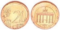 Deutschland / Bundesrepublik 20 Cent Fehlprägung auf 2 Cent Ronde Eisen,Kupfer 20 Cent Fehlprägung auf 2 Cent Ronde Eisen, magnetisch, Kupferplattiert -