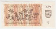 Litauen 1 Talonas Geldschein Litauen, 1 Talonas Geldschein von 1992 -