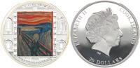 Cook Islands 3 Unzen 20$ Silber 999 Cook Inseln 3 Unzen Silber Meisterwerke der Kunst: Edvard Munch -