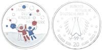 Bundesrepublik Deutschland 20 Euro Fehlprägung Deutschland 20 Euro 2022 50 Jahre Deutsches Kinderhilfswerk Farbdruck versetzt -