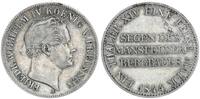 Preußen 1 Taler Ausbeutetaler Preußen 1 Taler Friedrich Wilhelm IV 1844 A Thaler Ausbeute Bergbau Mansfeld -
