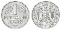 Deutschland 1 DM 1 DM 1963 F Fehlprägung, zu dünner Schrötling -