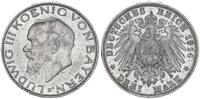 Kaiserreich 3 Mark Bayern Ludwig III -