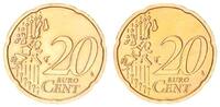 Deutschland / Bundesrepublik 20 Cent Probe Kopplung zweier Wertseiten 20 Cent Probe doppelseitig, Kopplung zweier Wertseitenstempel -