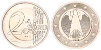 Deutschland / Eurowährung 2 Euro Fehlprägung 2 Euro 2002 J mit 1 Euro Pille mit Randschrift und Riffelrand -