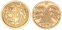 Weimarer Republik 50 Rentenpfennig Lichtenrader Prägung -