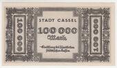 Cassel, Kassel, Hessen 100 000 Mark Stadt, Notgeld -