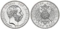 Sachsen - Deutsches Kaiserreich 5 Mark König Albert - auf seinen Tod -