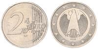 Deutschland / Eurowährung 2 Euro Fehlprägung durchgehendes Monometall mit Randschrift -