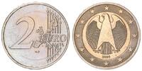Deutschland / Eurowährung 2 Euro Fehlprägung durchgehendes Monometall mit Randschrift -