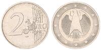 Deutschland / Eurowährung 2 Euro Fehlprägung durchgehendes Monometall mit Randschrift -