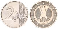 Deutschland / Eurowährung 2 Euro Fehlprägung durchgehendes Monometall mit Randschrift -