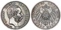 Sachsen - Deutsches Kaiserreich 5 Mark König Albert - auf seinen Tod -