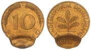 Deutschland 10 Pfennig Doppelschlag Adlerseite -