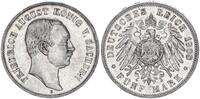 Sachsen 5 Mark 5 Reichsmark - König Friedrich August (3) -