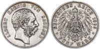 Kaiserreich Sachsen 5 Mark König Albert -