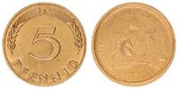 Deutschland 5 Pfennig Adlerseite fast nicht geprägt BRD 5 Pfennig Adlerseite fast nicht geprägt -