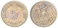 Deutschland / Kaiserreich 5 Pfennig Kaiserreich 5 Pf. J.12 1897 G -